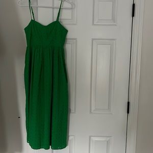 a new day green eyelet dress